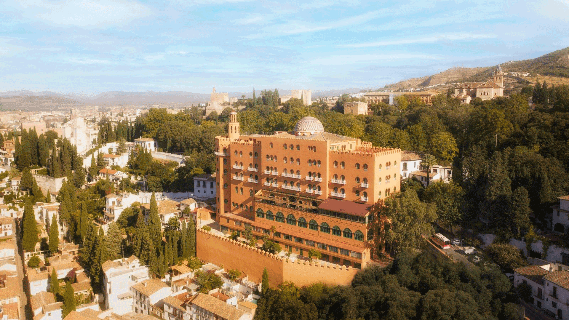 Hotel-Alhambra-Palace,-Granada-exterior