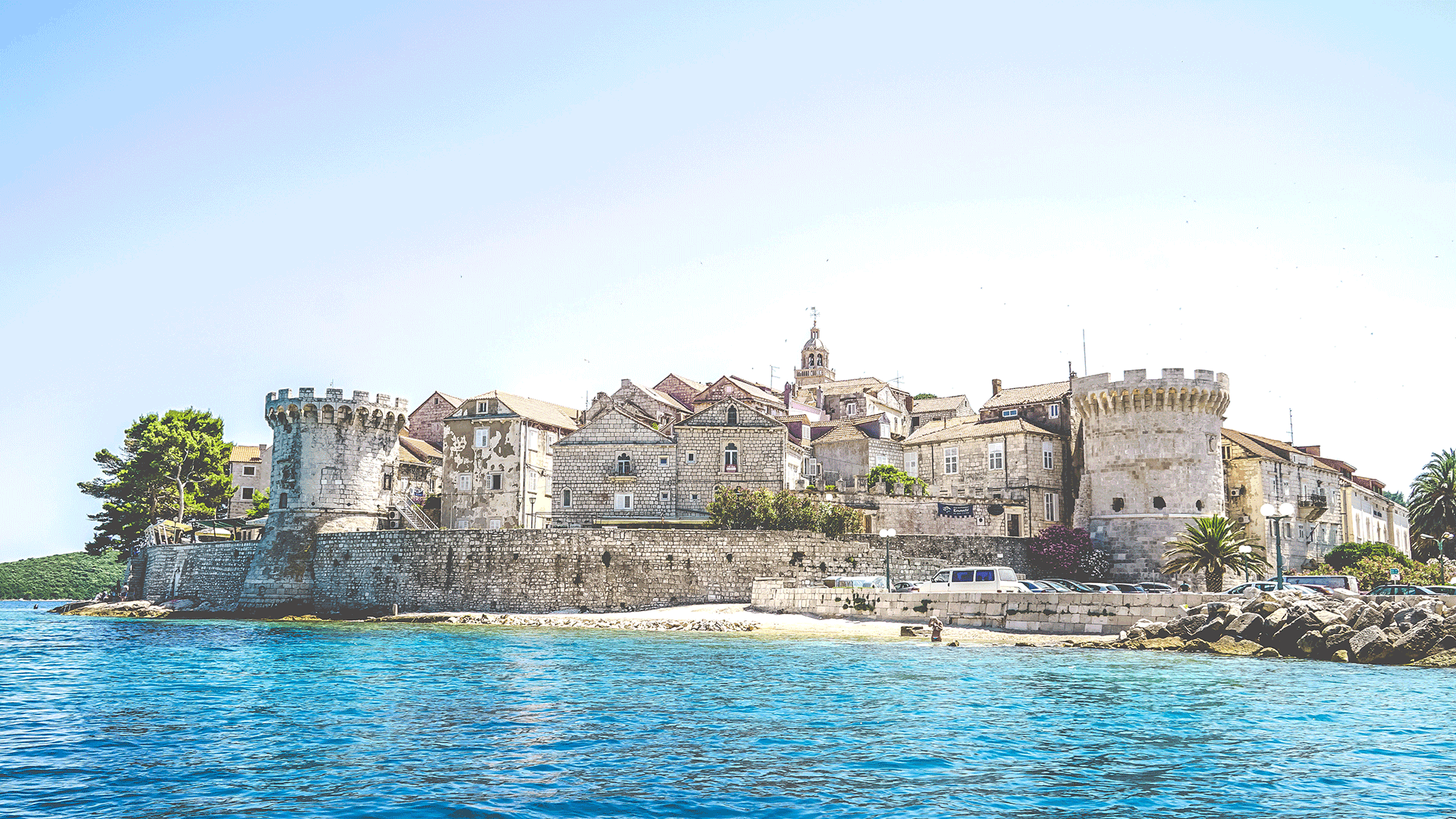 Old Town Korcula from the water